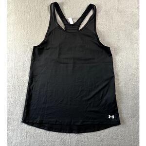 Under Armour Tank Top Women Black Athletic Racerback Activewear XS